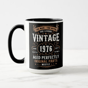 Retro 1976 Birthday The Man The Legend 50th Bday Mug