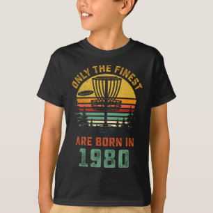 Retro 1980 40th Birthday Disc Golf Gift 40 Year Ol T-Shirt
