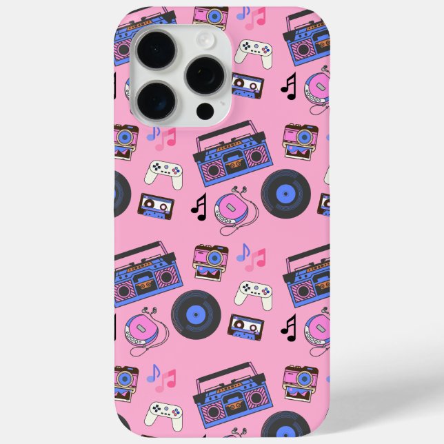 Retro 1980's Era Music Nostalgic Case-Mate iPhone Case (Back)