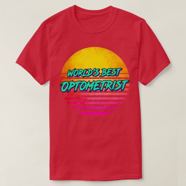 Retro 1980s Optometry 1 T-Shirt (Design Front)
