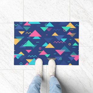 Retro 1980's Pattern Doormat