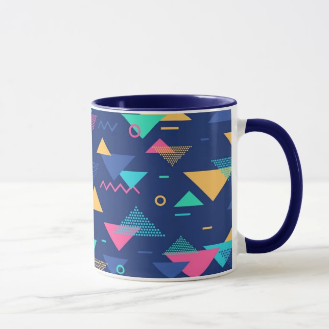 Retro 1980's Pattern Mug (Right)
