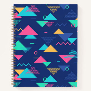 Retro 1980's Pattern Notebook