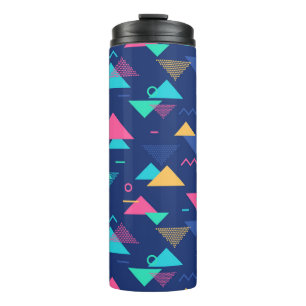Retro 1980's Pattern Thermal Tumbler