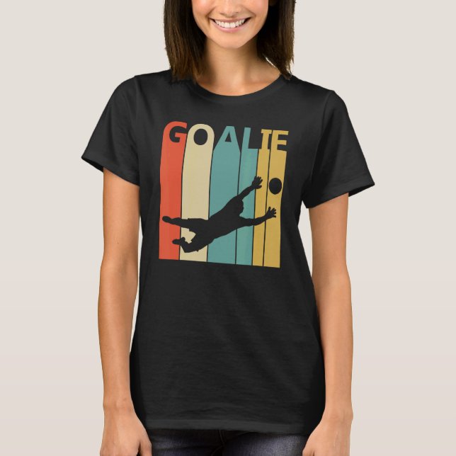 Retro 1980s Soccer Goalie Sport T-Shirt (Front)