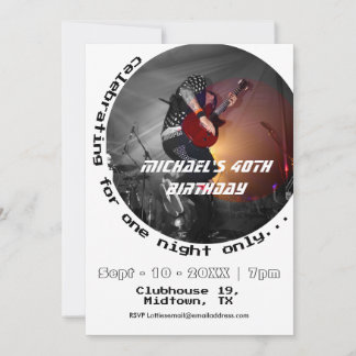 Retro 1990s Vintage Photo 40th Birthday Invitation