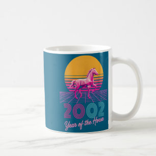 Retro 2002 Year Of The Horse Cny Zodiac Lady Fortu Coffee Mug