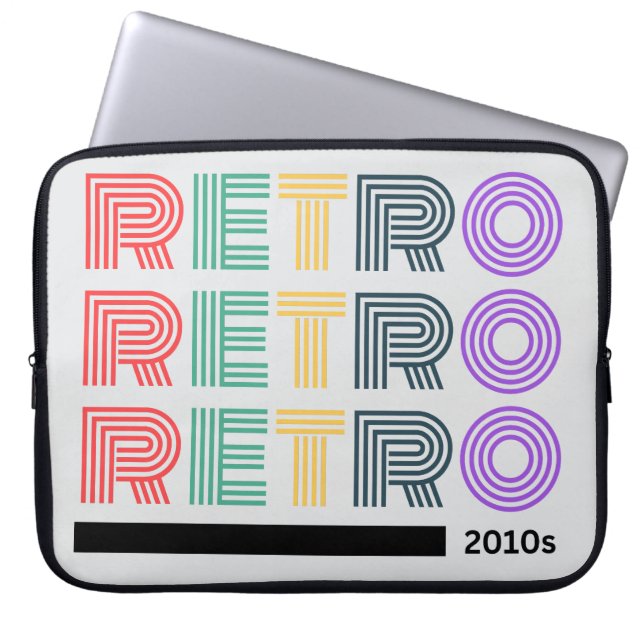 RETRO 2010s Laptop Sleeve – Emotional Firewall (Front)