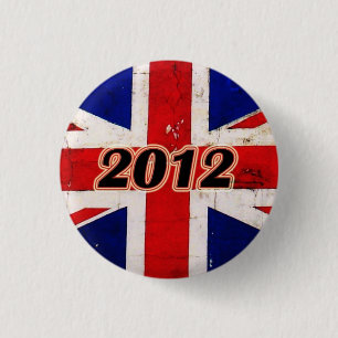 Retro 2012 UK 3 Cm Round Badge