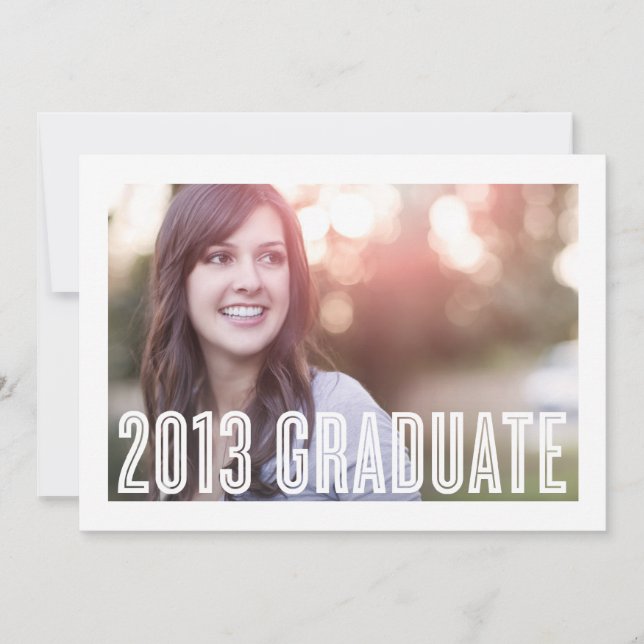 RETRO 2013  | GRADUATION INVITATION (Front)
