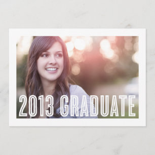 RETRO 2013 GRADUATION INVITATION
