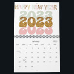Retro 2023 Calendar<br><div class="desc">Are you looking for a mini calendar that will fit perfectly on your wall? Look no further than the Retro 2023 Wall Calendar! This calendar is perfect for keeping track of important dates and events in your life, both big and small. Plus, it's small enough to keep on your desk...</div>