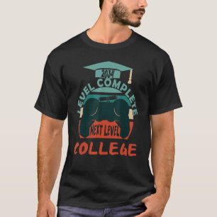 Retro 2034 Level Complete Next Level College T-Shirt