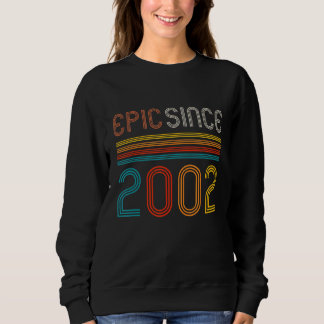 Retro 20th Birthday Epic Since 2002 Sweatshirt