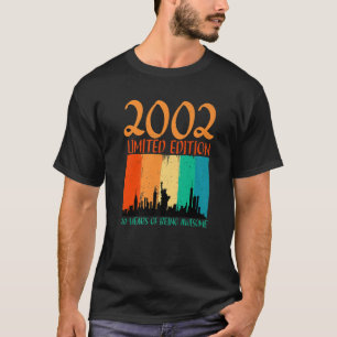 Retro 20Th Birthday T S 2002 20 Years Of Being Awe T-Shirt