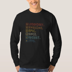 Retro 27th Birthday Legendary Awesome Epic Since A T-Shirt