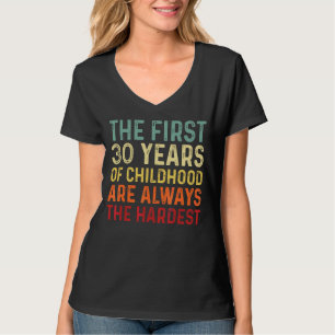 Retro 30 Years Old Men Women Saying 30th Birthday T-Shirt