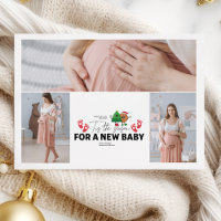 Retro 3 Photo Tis The Season Pregnancy Announceme