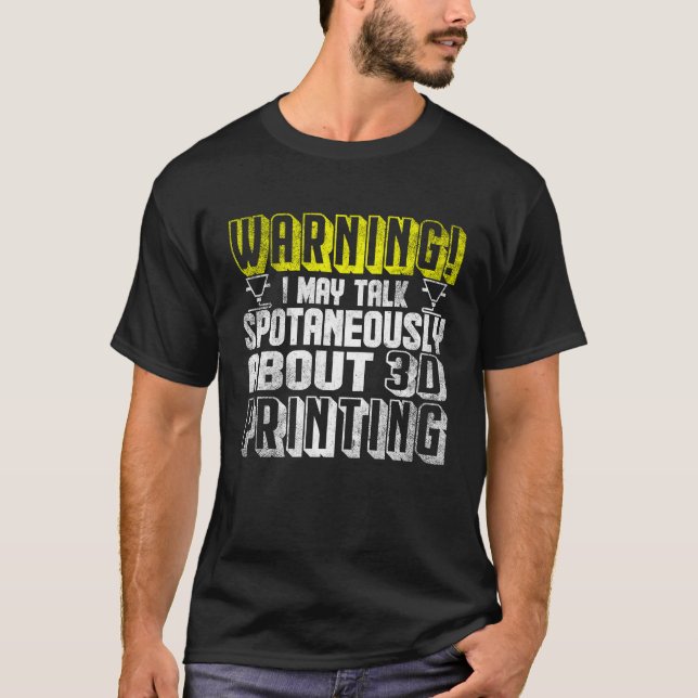 Retro 3D Printing  3D Printer  4 T-Shirt (Front)