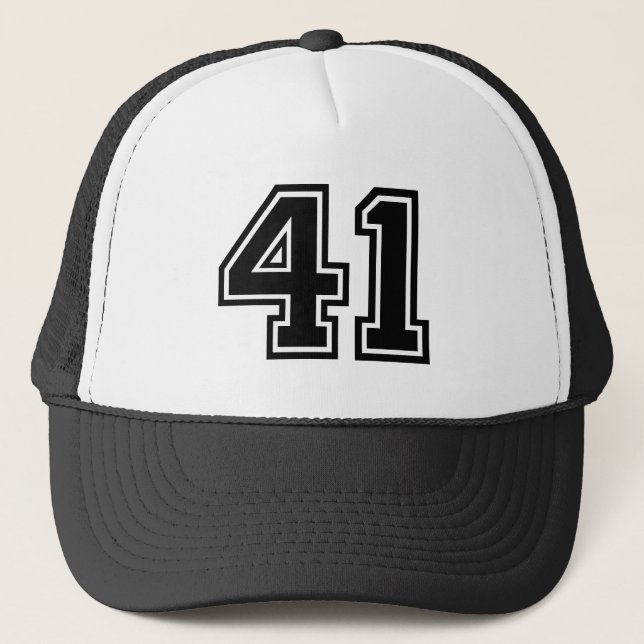 Retro 41st Birthday Party Trucker Hat (Front)