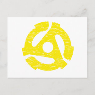 Retro 45 RPM Postcard