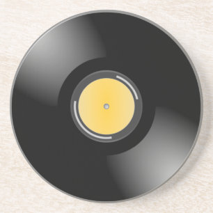 Retro 45 rpm Record Album Thirsty Coaster