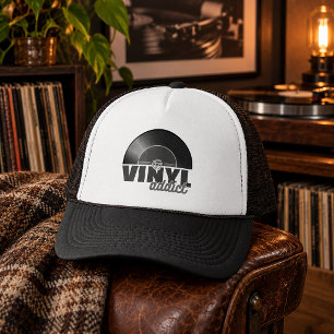 Retro 45 RPM Vinyl Addict Trucker Hat – Vintage Re