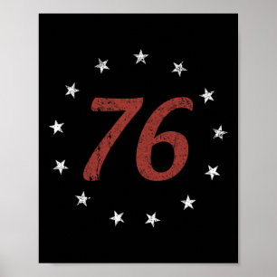 Retro 4th Of July Independence Day The Spirit 76  Poster