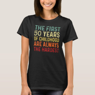Retro 50 Years Old Men Women Saying 50th Birthday T-Shirt