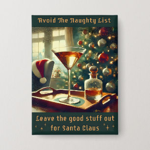 Retro 50s Avoid The Naughty List Christmas Martini