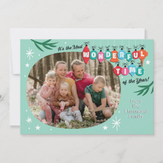Retro 50's Photo Christmas Cards Vintage