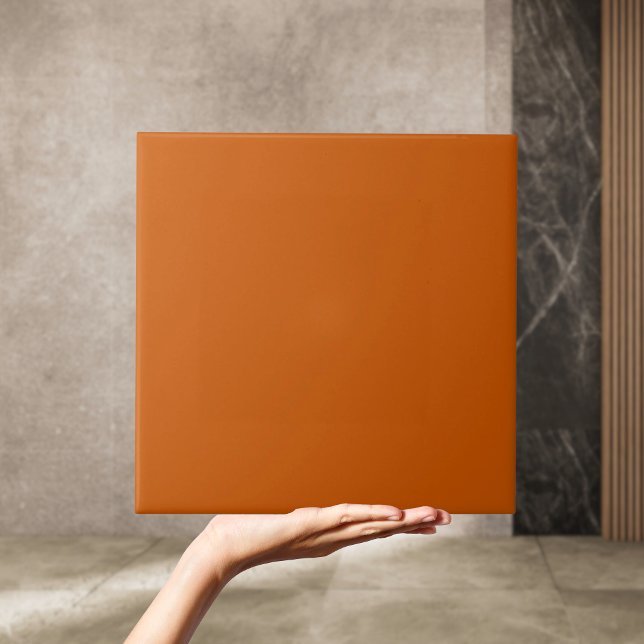 Retro 50s Plain Burnt Orange Tile (Retro 50s Plain Burnt Orange Tile)