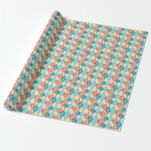 Retro 50's Style Festive Holiday Wrapping Paper