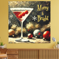 Retro 50s Triple Cranberry Christmas Martini