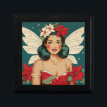 Retro 50s Tropical Christmas Pin-Up Starlet Gift Box<br><div class="desc">A Collection of Tropical Christmas Beauties</div>