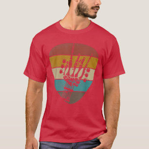 Retro 60s 70s 80s Rock & Roll Skeleton Guitar Musi T-Shirt