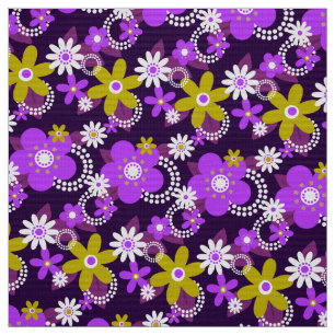 retro 60s 70s flower fabric v3