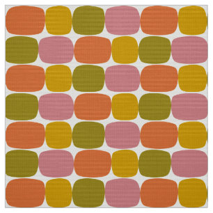 retro 60s 70s pattern fabric