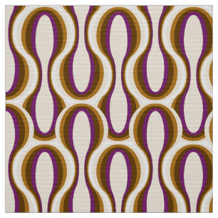 Retro 60s 70s pattern styled fabric