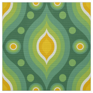 Retro 60s 70s pattern styled fabric