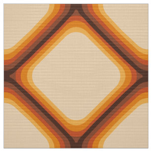 Retro 60s 70s pattern styled fabric