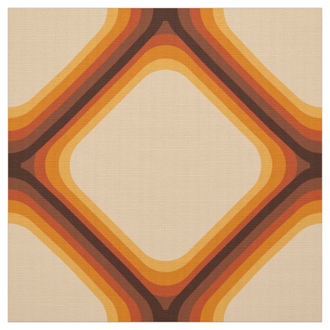 Retro 60s 70s pattern styled fabric (Swatch)