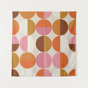 Retro 60s - 70s style with a rainbow hippie sun in tapestry