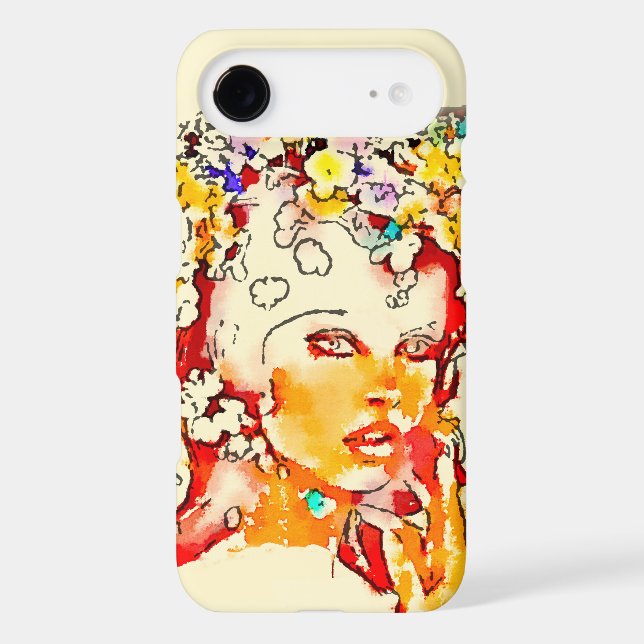 Retro 60s Babe Iphone Case (Back)