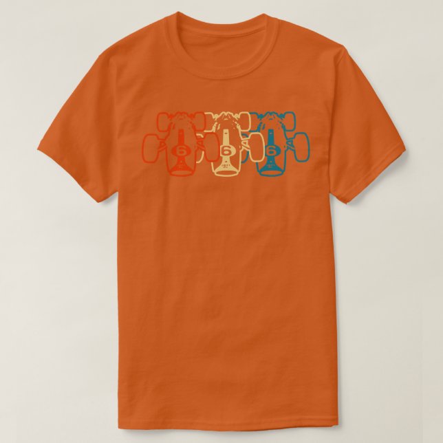 Retro 60s F1  Design T-Shirt (Design Front)