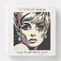 Retro 60's Face and Quote