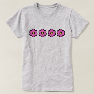 Retro 60s Groovy Flower Pattern Flowers T-Shirt