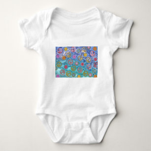 Retro 60s Peaceful Ocean Waves Apparel Gifts Baby Bodysuit