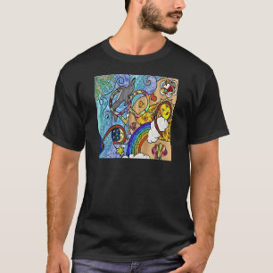 Retro 60s Psychedelic At The Beach Gifts Apparel T-Shirt