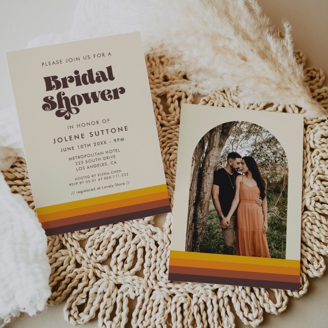 Retro 60s Vintage Bridal Shower Invitation (Creator Uploaded)